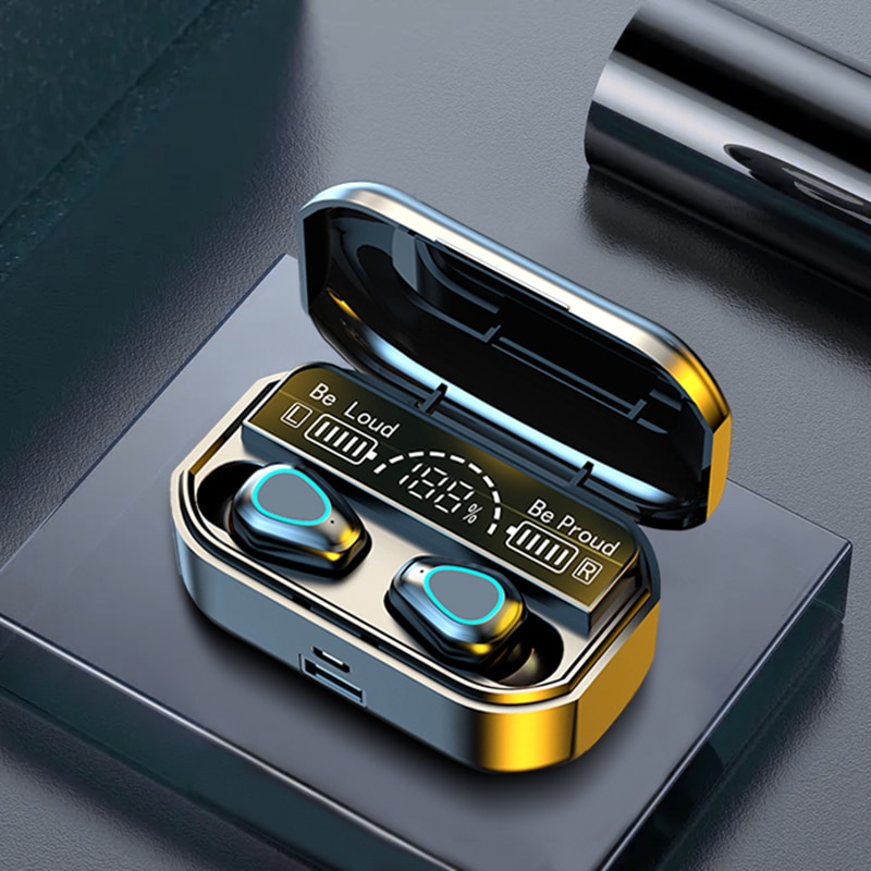 Fones de ouvido bluetooth sem fio  com Carregador  3500 mah