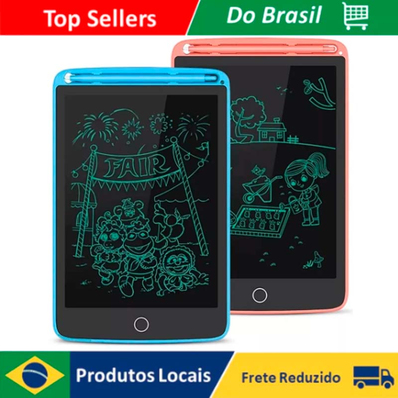 Lousa Magica Escrever Pintar e Desenhar LCD 8,5 Polegadas